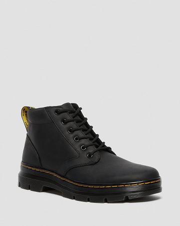 Men's Dr Martens Bonny Leather Ankle Boots Black | AU 435ZUT